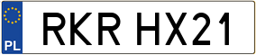 Trailer License Plate